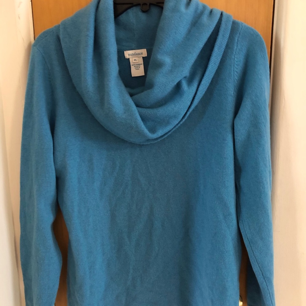 Sundance Cashmere Cowl neck Sweater size PL